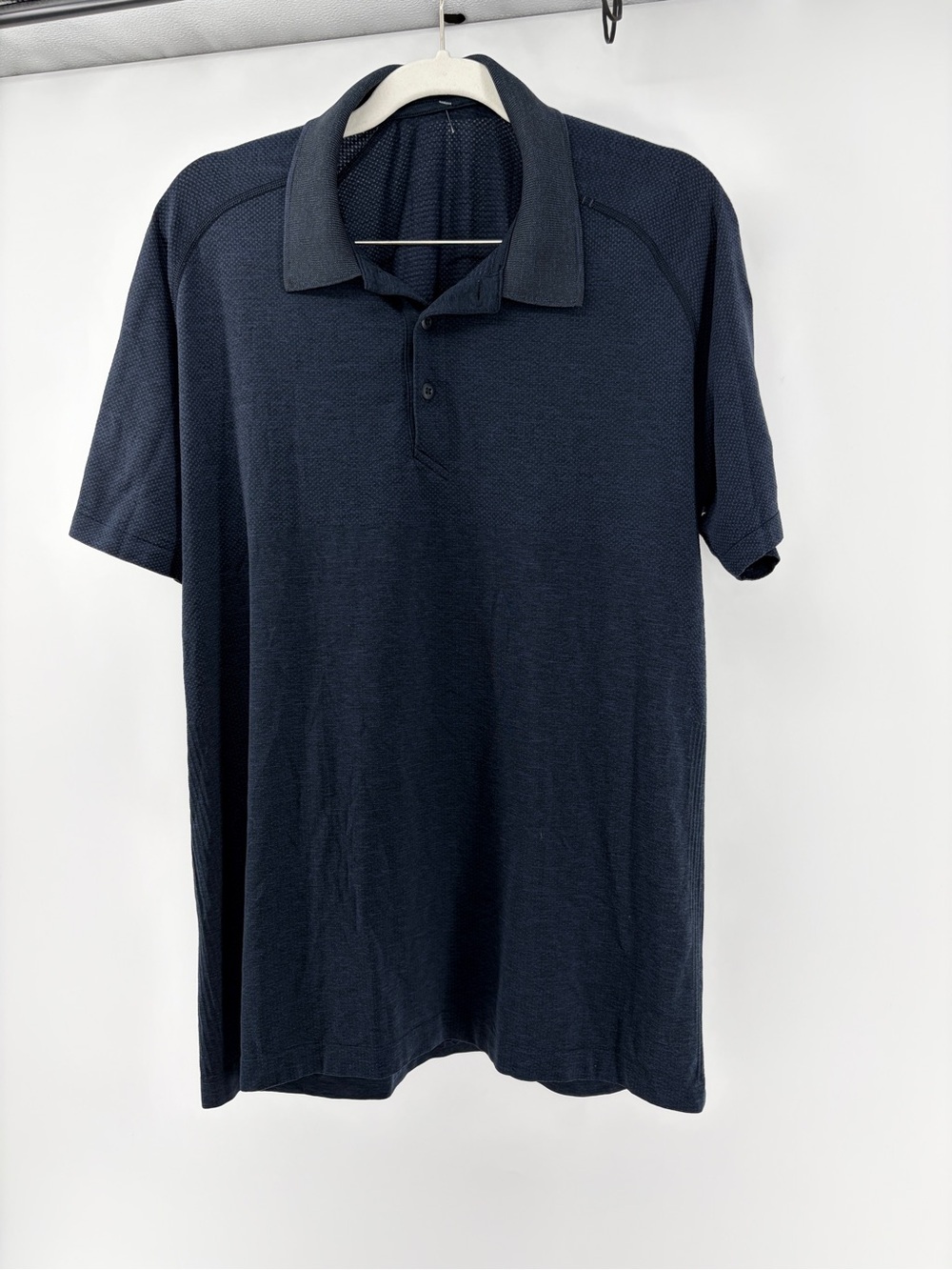 Men's Lululemon Mesh Performance Classic Navy Polo Shirt L
